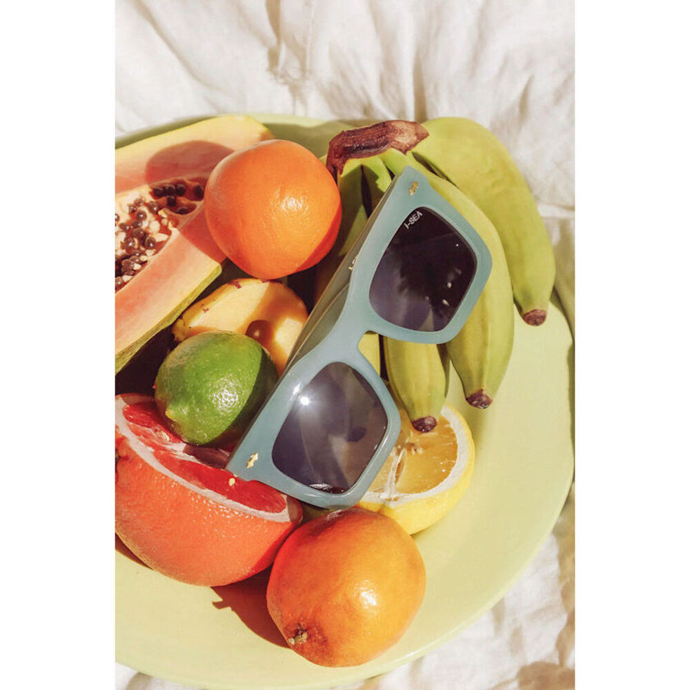I-SEA Maverick Sage Green Oversized Square Sunglasses